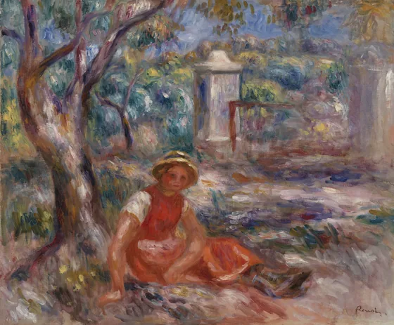 Girl at the Foot of a Tree (Fillette au pied d'un arbre)