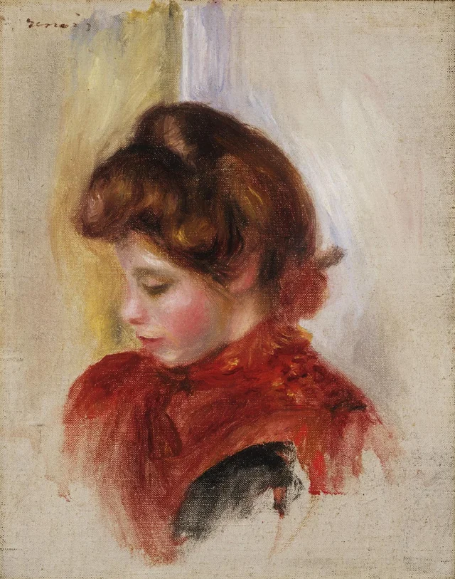 Joven con pañuelo rojo