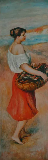 Girl with a Basket of Fish