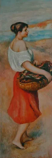 Girl with a Basket of Fish