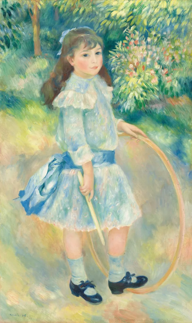 輪回しの少女
