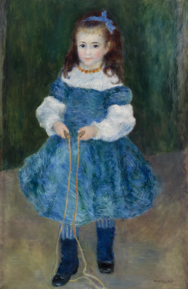 Fillette à la corde à sauter (Portrait de Delphine Legrand), Pierre-Auguste Renoir