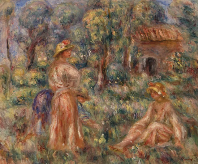 Girls in a Landscape (Jeunes filles dans un paysage), Pierre-Auguste Renoir