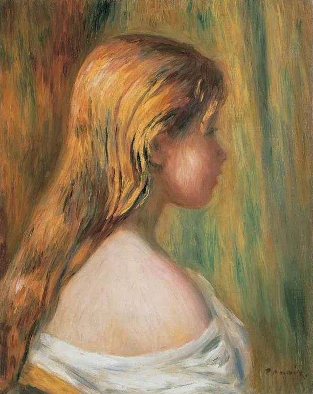Head of Young Girl, Pierre-Auguste Renoir