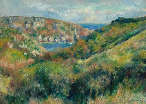 Hills around the Bay of Moulin Huet, Guernsey