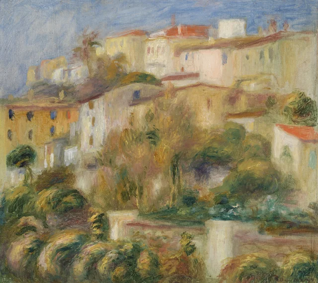 Grupo de casas numa encosta, Pierre-Auguste Renoir