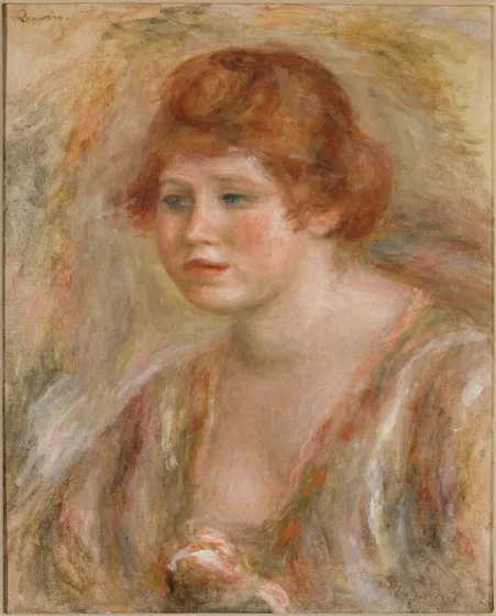 Jeune femme à la rose