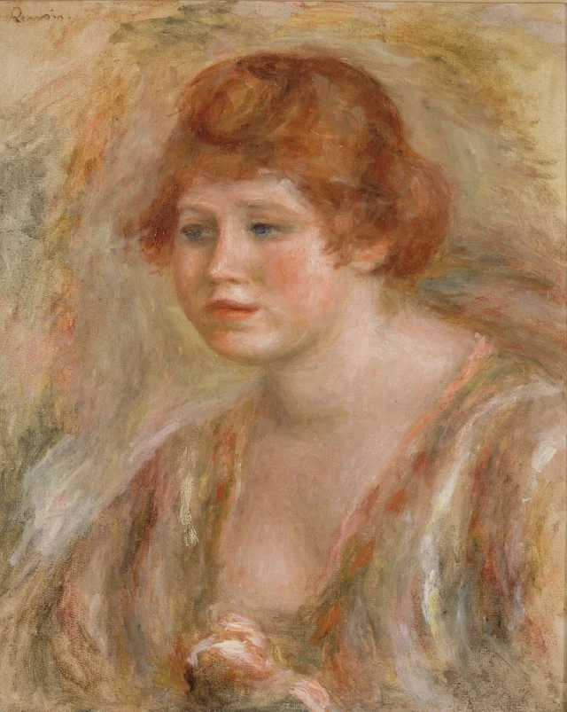 Jeune femme à la rose, Pierre-Auguste Renoir
