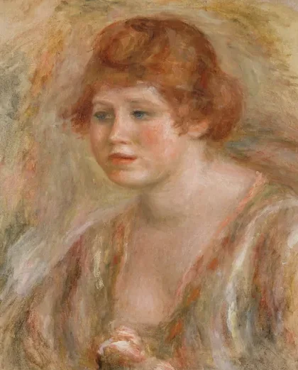Jeune femme à la rose