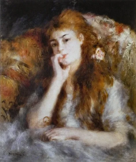 Jeune femme assise