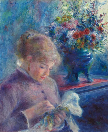 Jeune Femme cousant