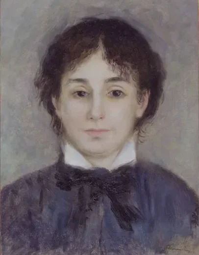 Jeune femme en bleu