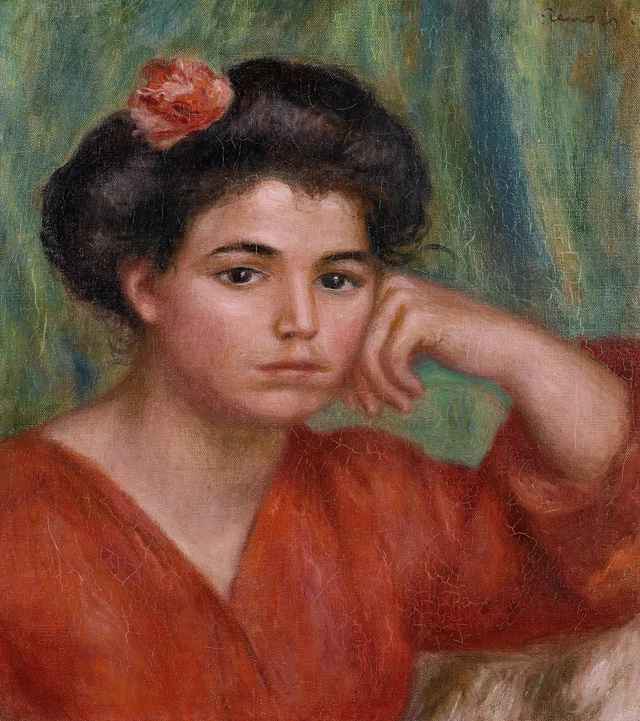Joven con rosa