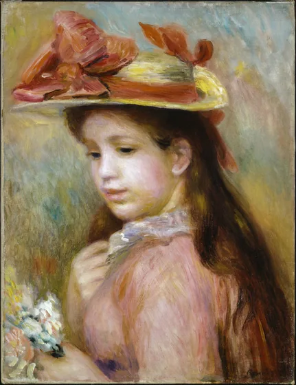 Jeune fille au chapeau