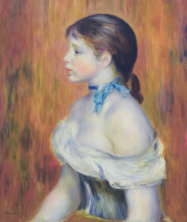 Jeune Fille au ruban bleu, Pierre-Auguste Renoir