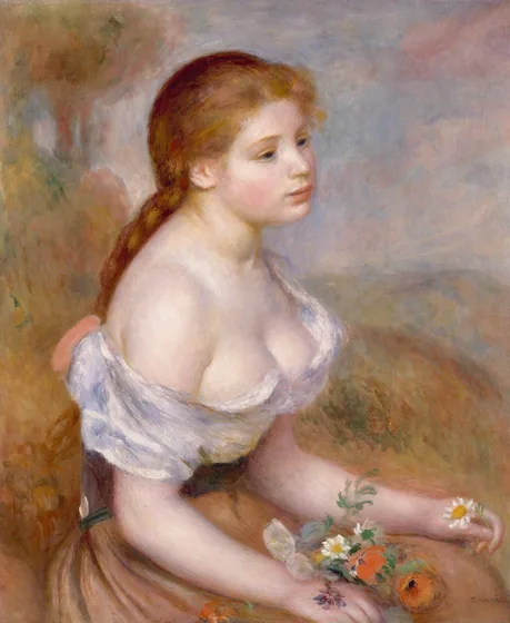 Jeune Fille aux marguerites