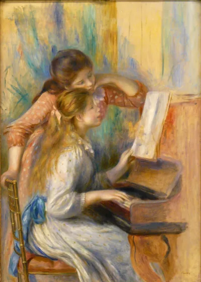 Jeunes filles au piano