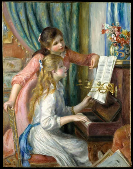 Jeunes filles au piano
