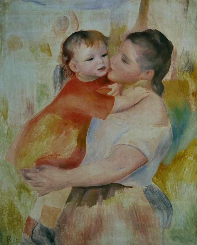 La lavandera y su hijo