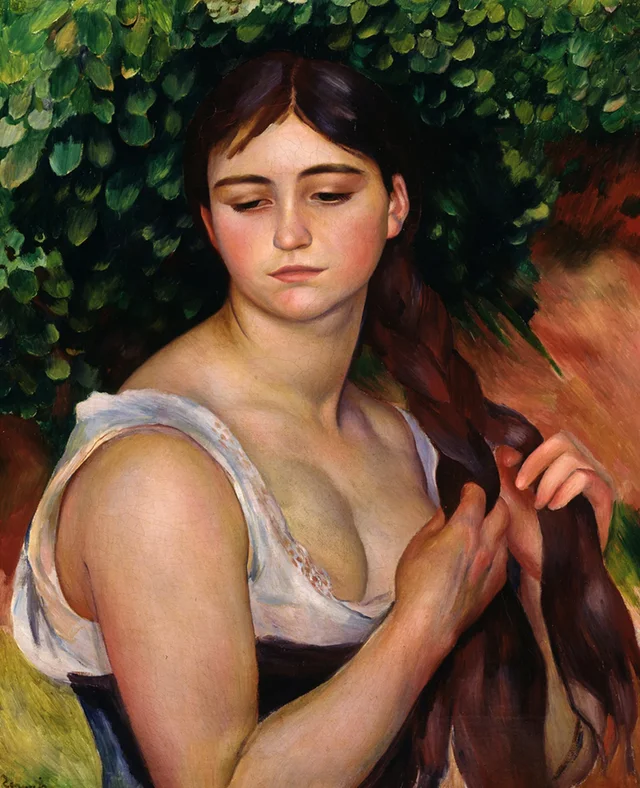 La trenza, Pierre-Auguste Renoir