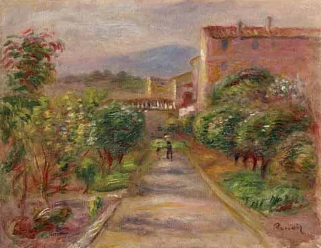 Paisaje en Cagnes, Pierre-Auguste Renoir