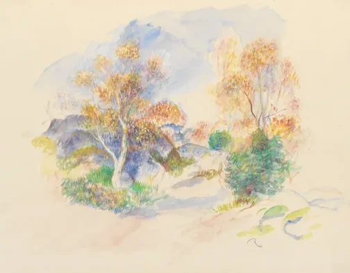 Landscape with a Path between Trees