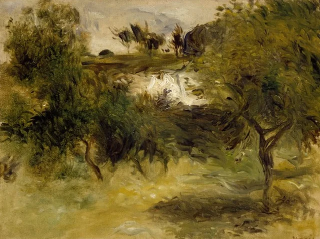 Paisaje con árboles, Pierre-Auguste Renoir