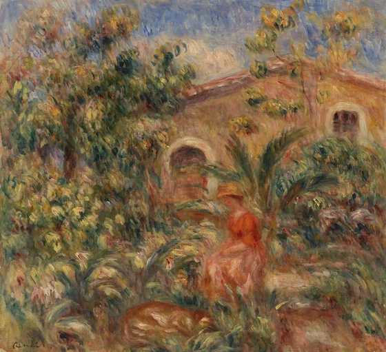 Landscape with Woman and Dog (Femme et chien dans un paysage)