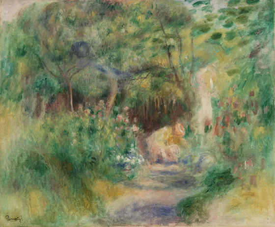 Landscape with Woman Gardening (Paysage et femme jardinant)