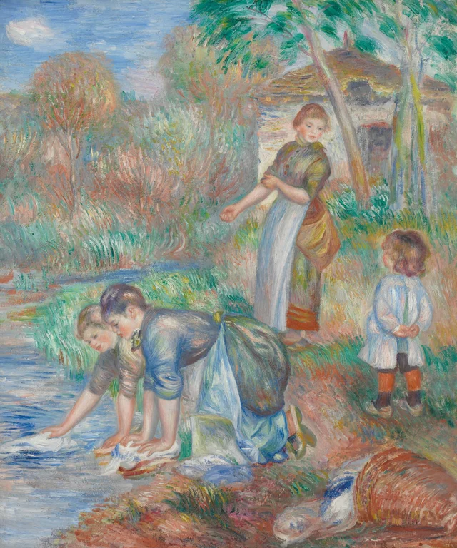 Lavandières, Pierre-Auguste Renoir