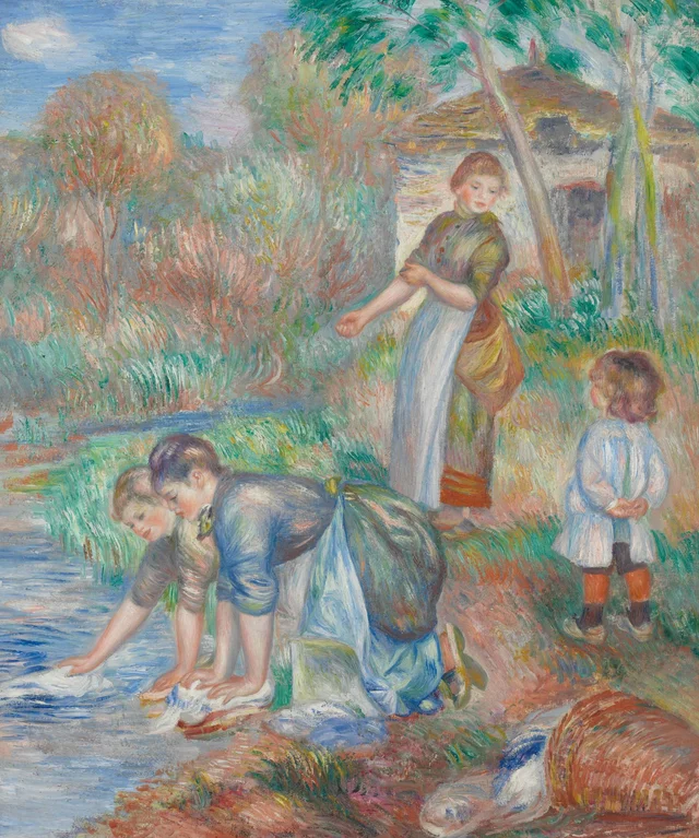 Lavanderas, Pierre-Auguste Renoir