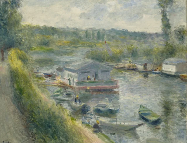 El lavadero flotante en Bas-Meudon