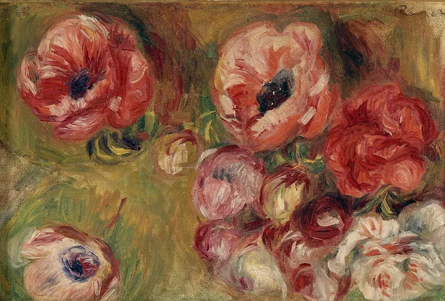 Les anémones, Pierre-Auguste Renoir