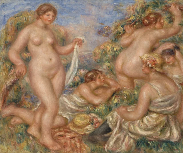 Les baigneuses, Pierre-Auguste Renoir