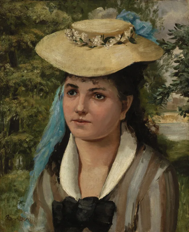 Jeune fille au chapeau de paille