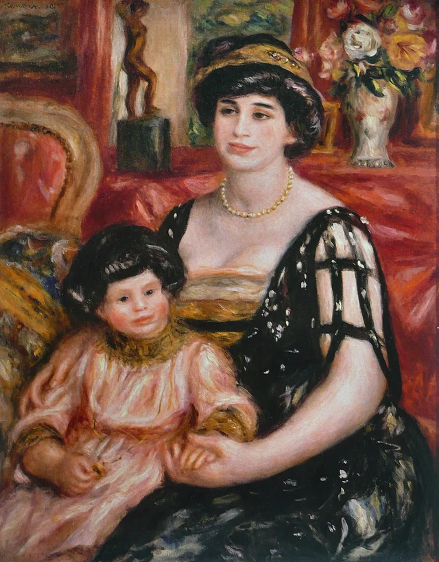 Madame Josse Bernheim-Jeune et son fils Henry, Pierre-Auguste Renoir