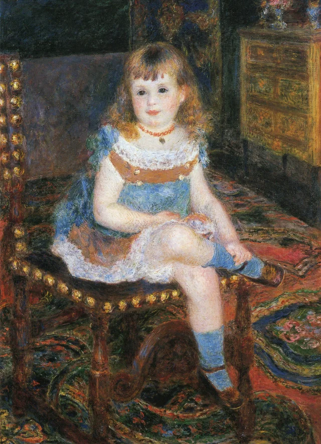 Mademoiselle Georgette Charpentier assise, Pierre-Auguste Renoir