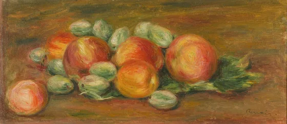 Nature morte aux pommes et aux amandes