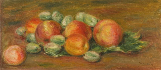 Natureza-morta com maçãs e amêndoas, Pierre-Auguste Renoir