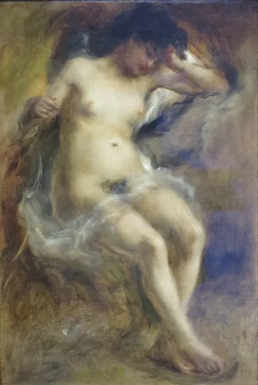 Nu assis