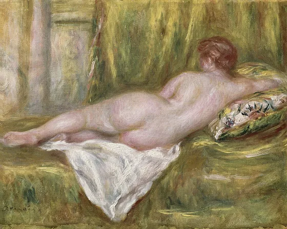 Nu couché, vu de dos