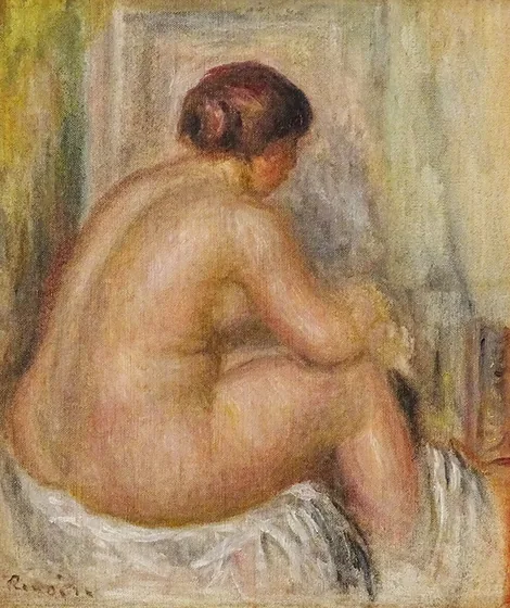 Nu de dos, assis
