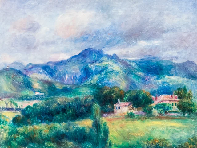 Paysage avec montagne, Pierre-Auguste Renoir