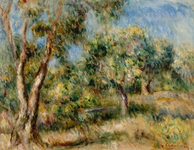 Paysage de Cagnes, Pierre-Auguste Renoir