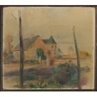 Paysage, étude (La ferme)