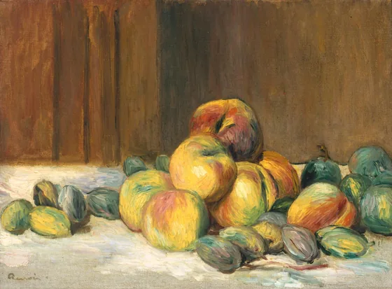 Pèches et amandes