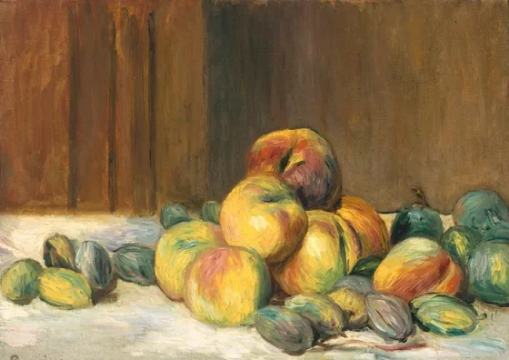 Pèches et amandes