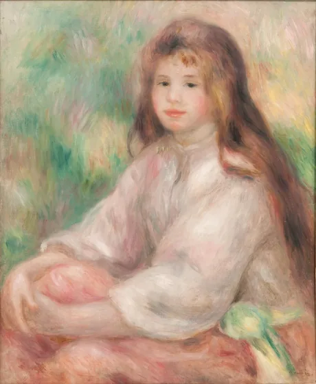 Petite fille en rose