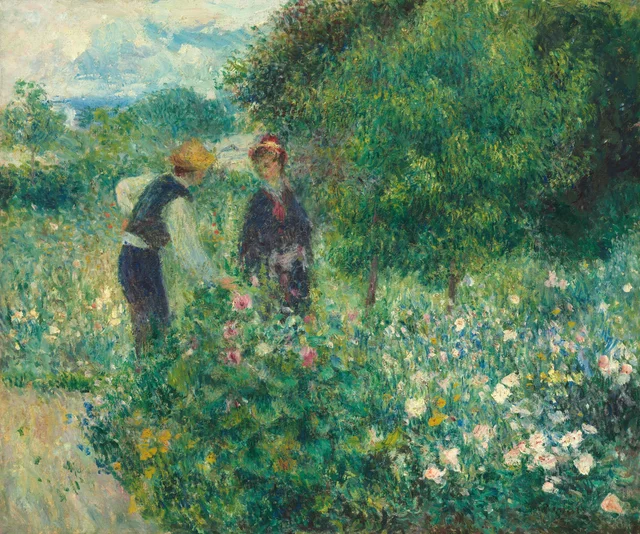 Recogiendo flores