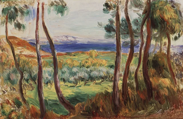 Pins aux environs de Cagnes, Pierre-Auguste Renoir